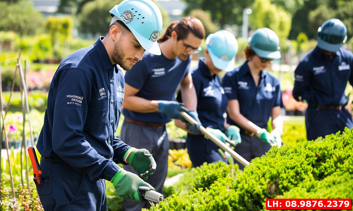 Chăm sóc cắt tỉa cây xanh